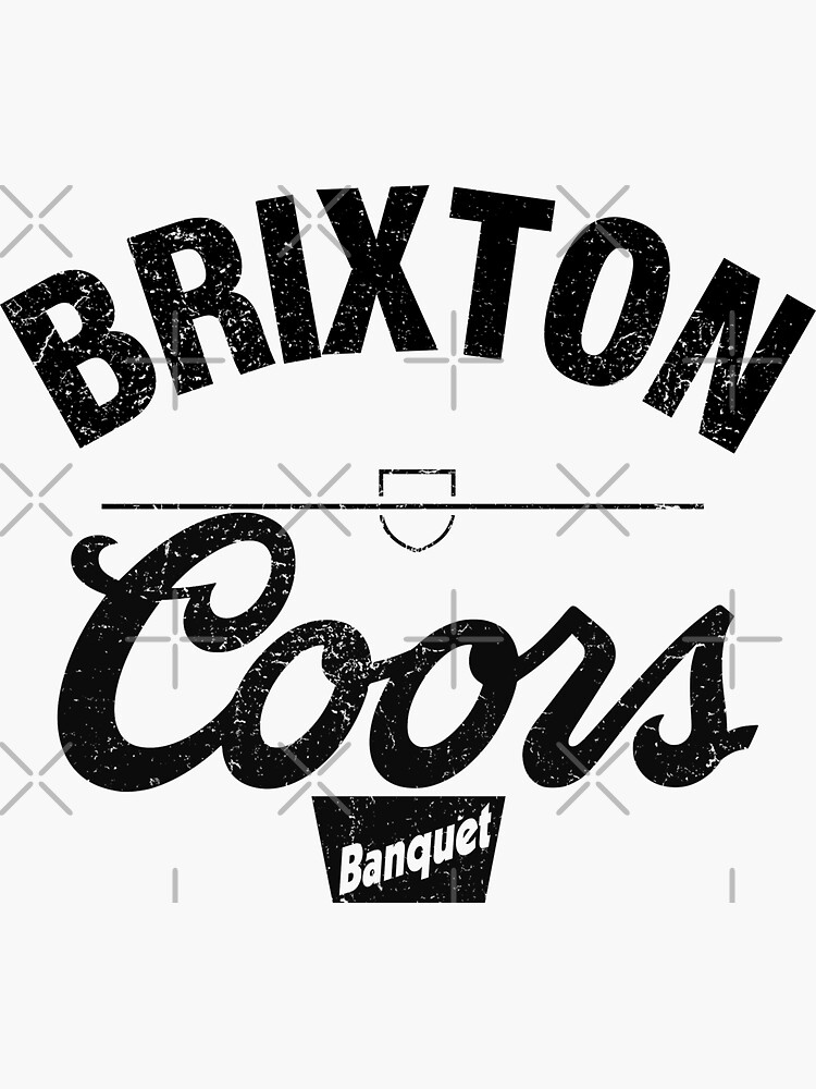 "Brixton coors Banquet Brxtn" Sticker for Sale by josephvssc Redbubble