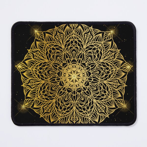 Item preview, Great Golden Mandala with Flower and Stars designed and sold by Amirsaat.