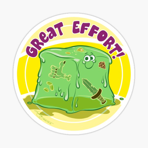 Motivational Monster: Great Effort! Sticker