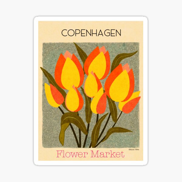 Item preview, Tulip Print- Copenhagen Flower Market designed and sold by Noodle Nerd.