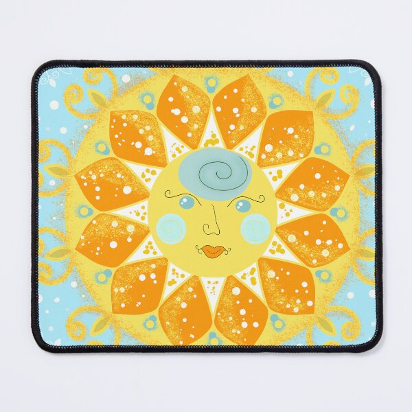 Item preview, Kawaii Cute Sun Face Mandala designed and sold by AleFairyland.