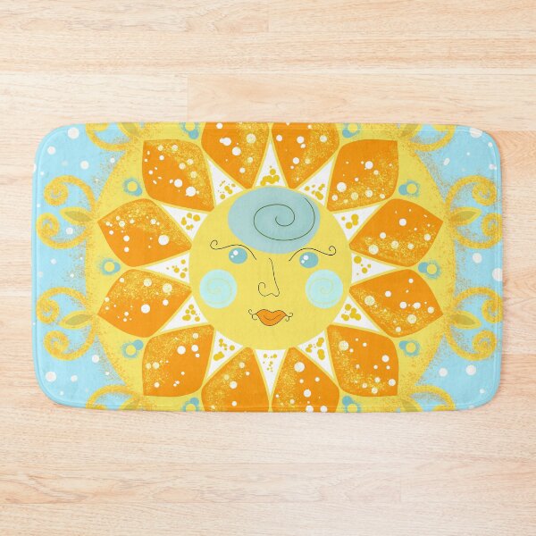 Item preview, Kawaii Cute Sun Face Mandala designed and sold by AleFairyland.