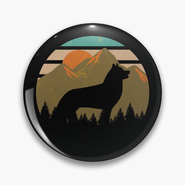 Item preview, Vintage Country Wilderness Sky Husky Dog Gift  designed and sold by Guarddogdrive.