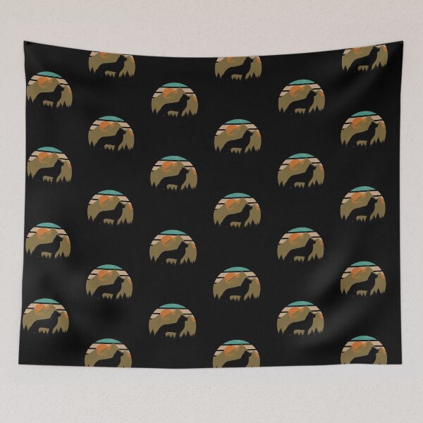 Item preview, Vintage Country Wilderness Sky Husky Dog Gift  designed and sold by Guarddogdrive.