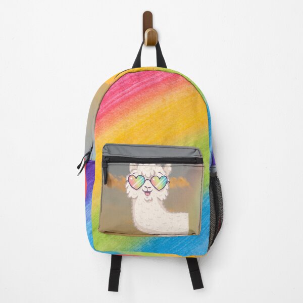 Item preview, LLAMA RAINBOW  designed and sold by DiscoVibes.