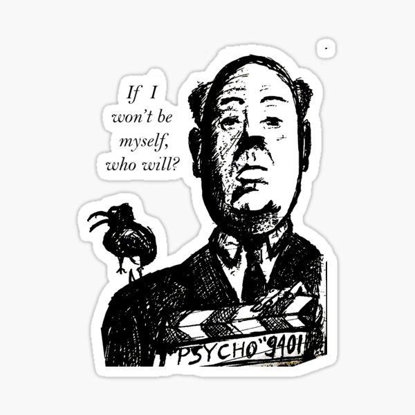 Hitchcock Pegatina