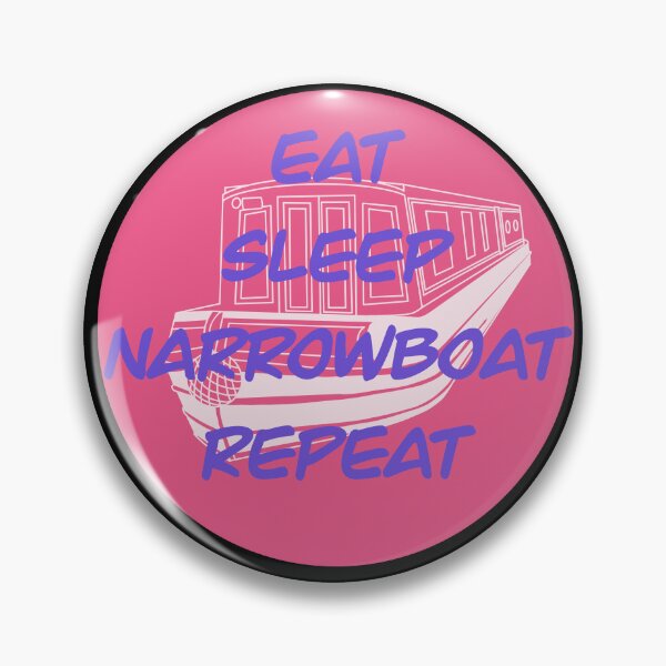 Artikelvorschau, Kopie von Eat sleep Narrowboat wiederholen entworfen und verkauft von The Onboard Artist.