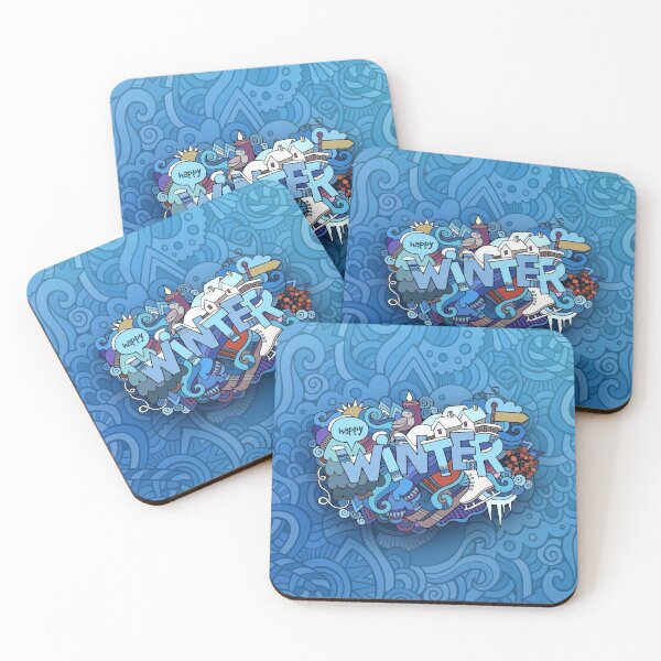 Item preview, Doodle Art | HAPPY WINTER designed and sold by wiliamiegw.