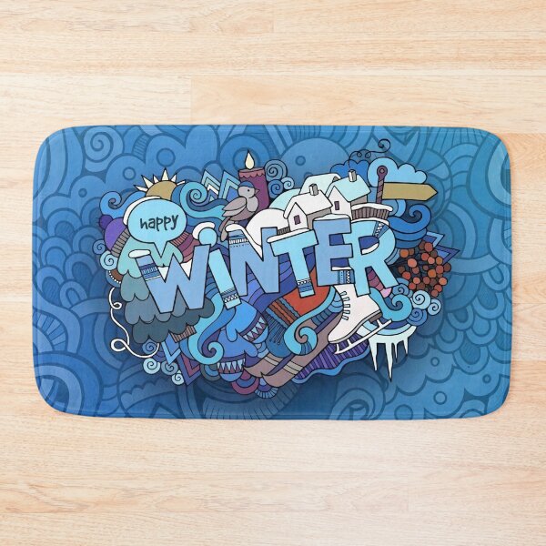 Item preview, Doodle Art | HAPPY WINTER designed and sold by wiliamiegw.