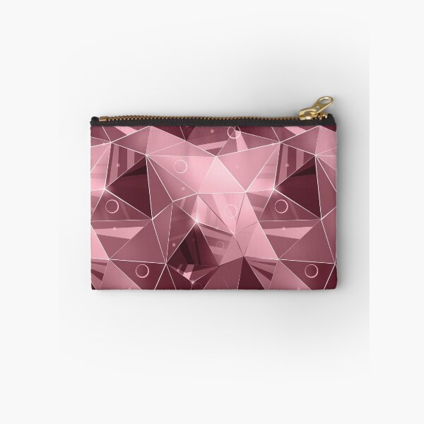 Item preview, Abstract polygonal pattern.Pink, brown, beige triangles. designed and sold by marinaklykva.