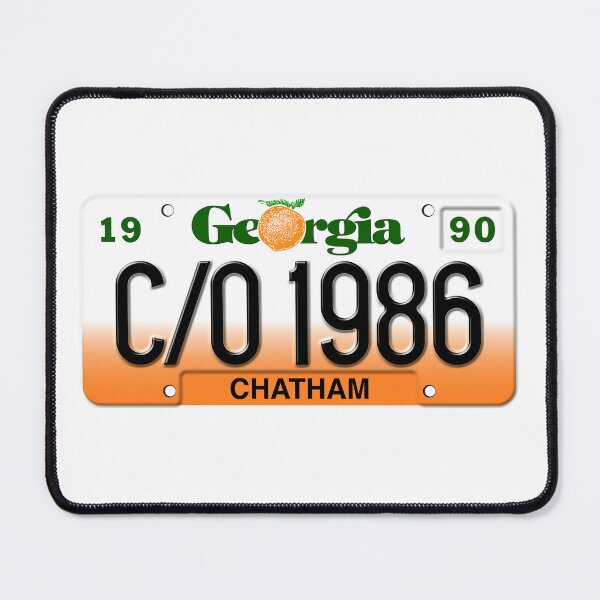 Item preview, Georgia License Plate - C/O 1986 Chatham County front designed and sold by RonTo.