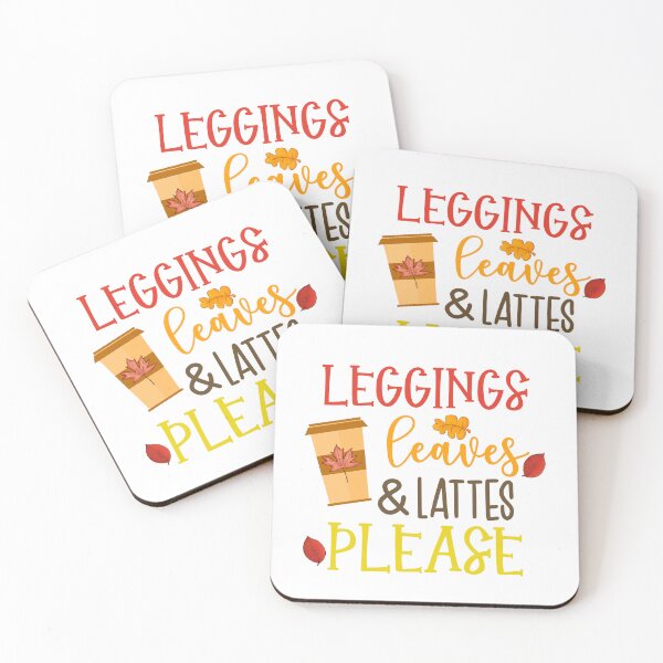 Item preview, Leggins Latte Leaves - Fall Thanksgiving Gifts designed and sold by younghopes.