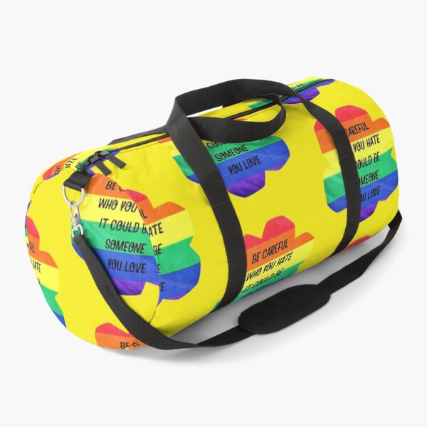 Item preview, Be Careful Who You Hate It Could Be Someone You Love Rainbow Flower In Yellow designed and sold by LuckyKermit.