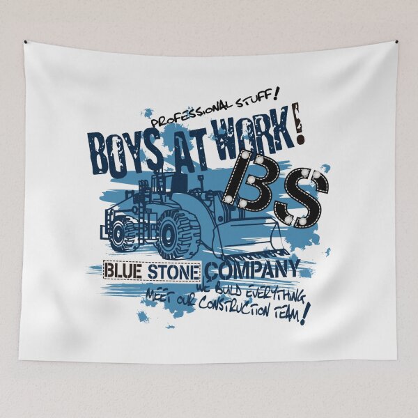 Item preview, boys at work designed and sold by smilestarup.