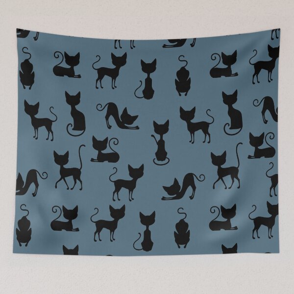Item preview, Aegean Blue and Black Cats designed and sold by Divine Ease.