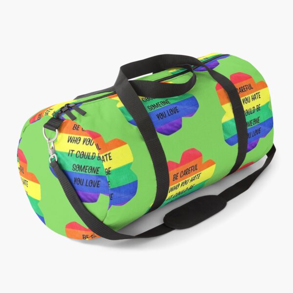 Item preview, Be Careful Who You Hate It Could Be Someone You Love Rainbow Flower In Green designed and sold by LuckyKermit.