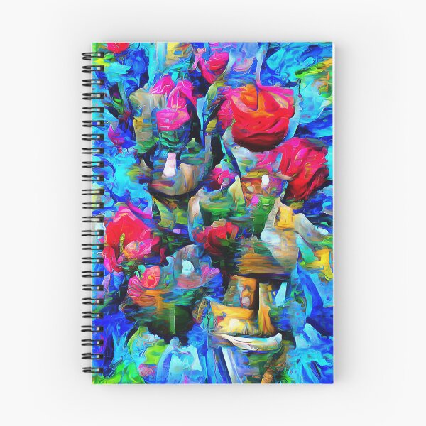 Item preview, abstract flowers designed and sold by Creaciontrompiz.