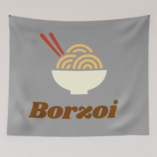 Item preview, Borzoi - The noodle dog designed and sold by Hallamalla.