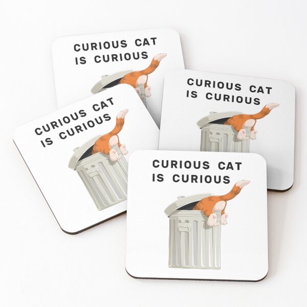 Item preview, Curious Cat is Curious designed and sold by NameThatShirt.