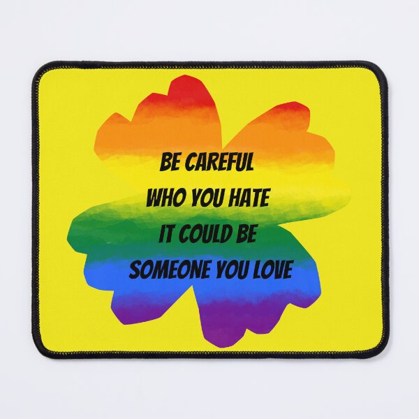 Item preview, Be Careful Who You Hate It Could Be Someone You Love Four Leaf Clover In Yellow designed and sold by LuckyKermit.