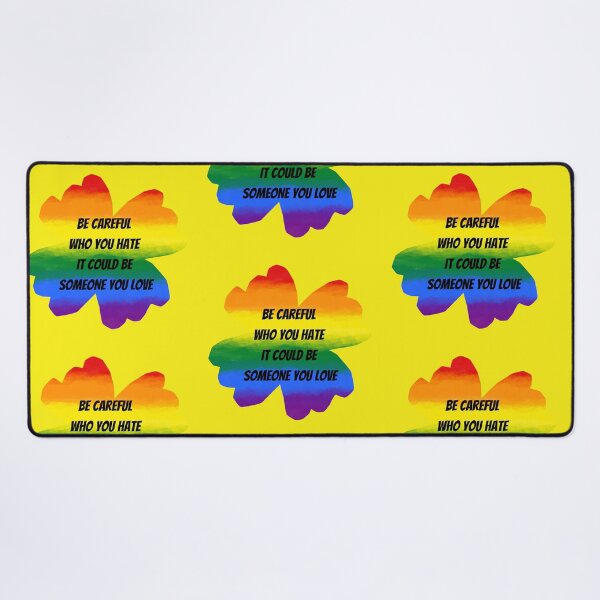 Item preview, Be Careful Who You Hate It Could Be Someone You Love Four Leaf Clover In Yellow designed and sold by LuckyKermit.