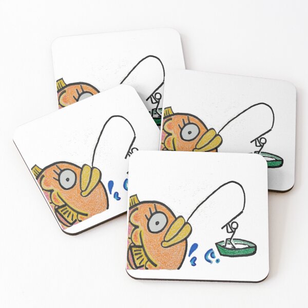 Item preview, Fish being pulled out of water by stickman designed and sold by Kira and Keiko.