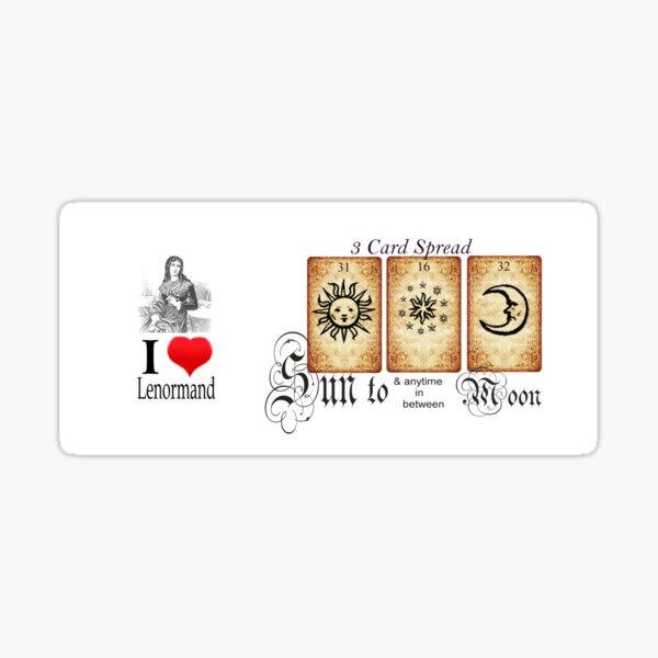Item preview, Sun to Moon & anytime in between love lenormand design designed and sold by artReall.