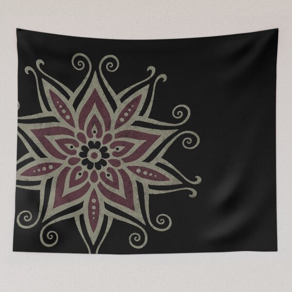 Item preview, Mandalas - Red Flower1 Vintage designed and sold by WVortex.