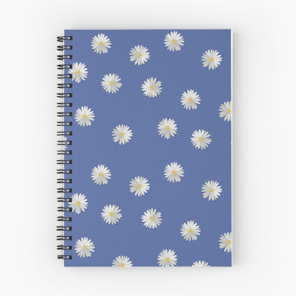 Item preview, White Daisy Flower Blue Color Pattern designed and sold by viri-dotory.