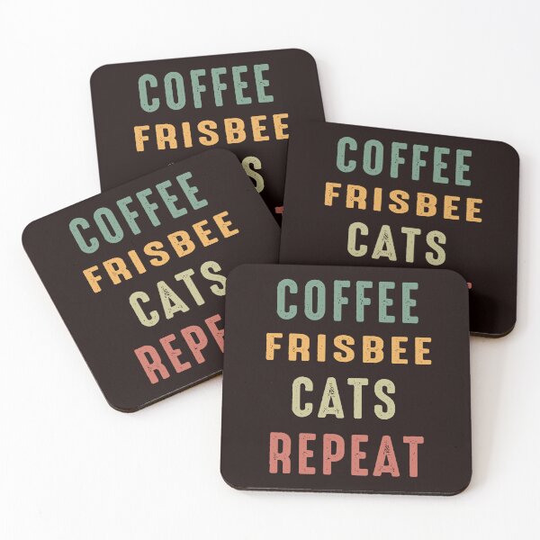 Item preview, Coffee Frisbee Cats Repeat, Disc Golf, Funny Ultimate Frisbee designed and sold by Aerial Addicts.