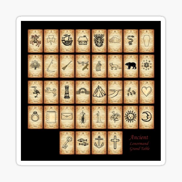 Ancient Lenormand GT design Sticker