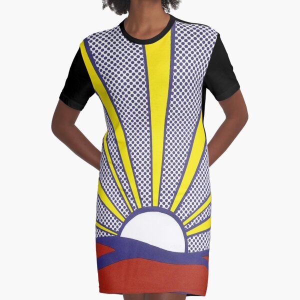 Roy Lichtenstein Vintage Print 2000 | Sunrise (1965) | Interior decoration | | genuine wall art | vintage print | pop-art | of wall decoration Art print Graphic T-Shirt Dress
