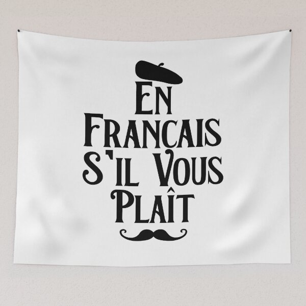 Item preview, En Francais S'il Vous Plait French Language designed and sold by TheInkElephant.