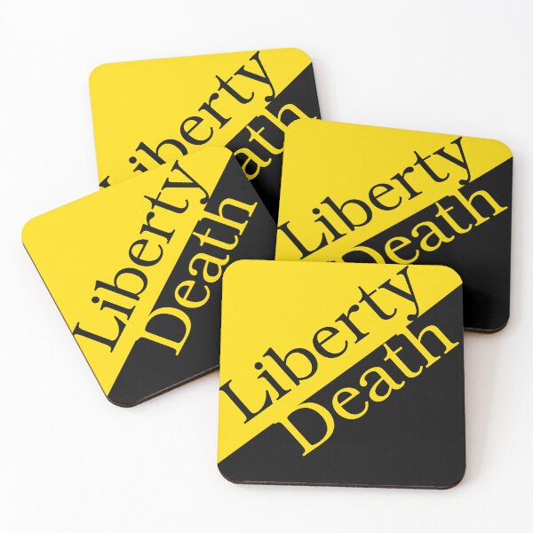 Item preview, Liberty or Death on an Ancap flag designed and sold by SolarCross.