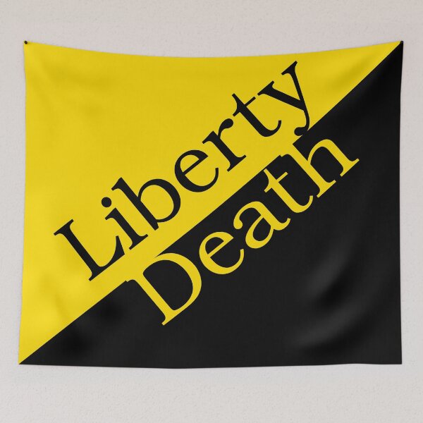 Item preview, Liberty or Death on an Ancap flag designed and sold by SolarCross.