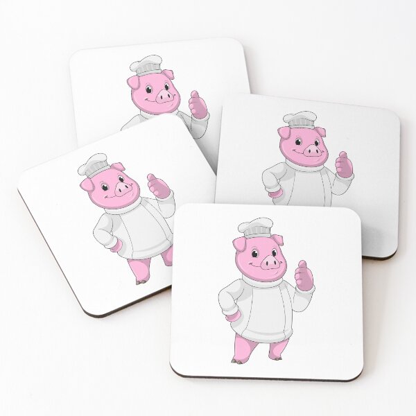 Item preview, Pig as Cook with Chef hat designed and sold by Snabdesign84.