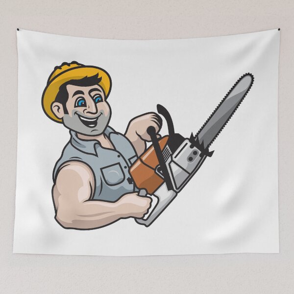 Item preview, Logger with Chainsaw designed and sold by Sabin Artworks.