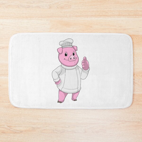 Item preview, Pig as Cook with Chef hat designed and sold by Snabdesign84.