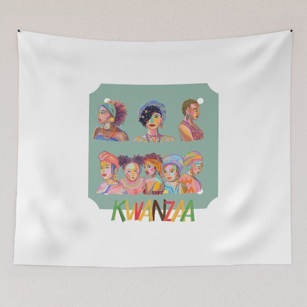 Item preview, African girls kwanzaa Colorful designed and sold by iamkamelo.