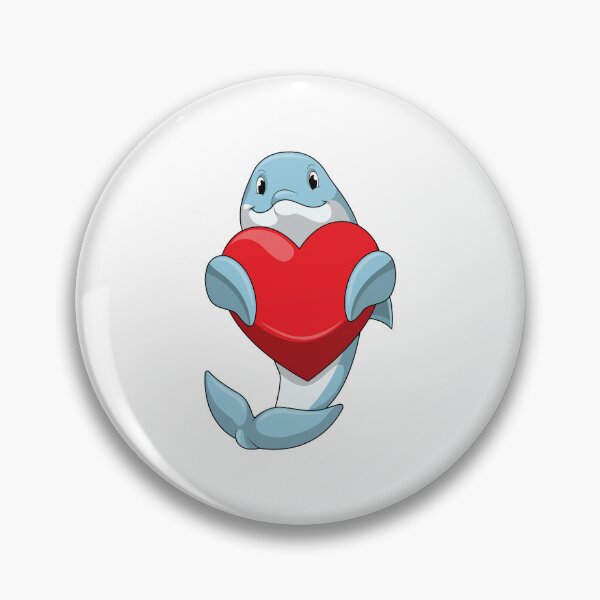 Artikelvorschau, Delfin mit Herz entworfen und verkauft von Snabdesign84.