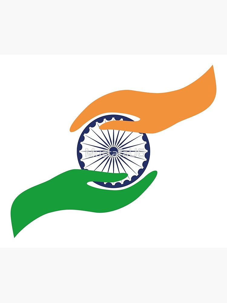 India flag logo design template illustration Stock Vector | Adobe Stock