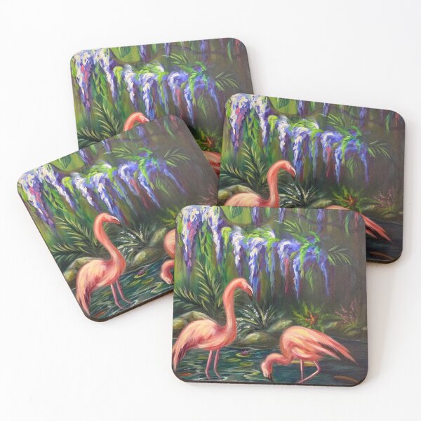 Item preview, Two Flamingos in Lake designed and sold by Essa Nsheiwat.