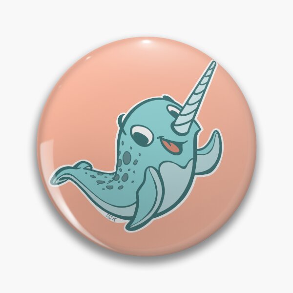 Item preview, Happy Little Narwhal Waves Hi! designed and sold by RJKpoyp.