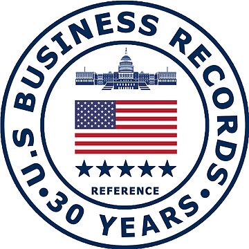 50 Years Anniversary Gold Seal, U.S Business Records,  www.usbusinessrecords.com, Advertising Gold Seal. Sticker for Sale by  Johnredbubblesh