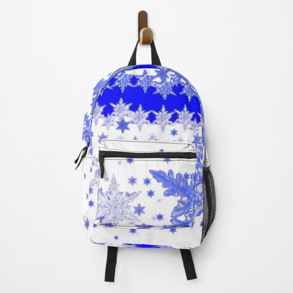 Item preview, ABSTRACT BLUE WINTER SNOWFLAKE WHITE PATTERN ART designed and sold by sharlesart.