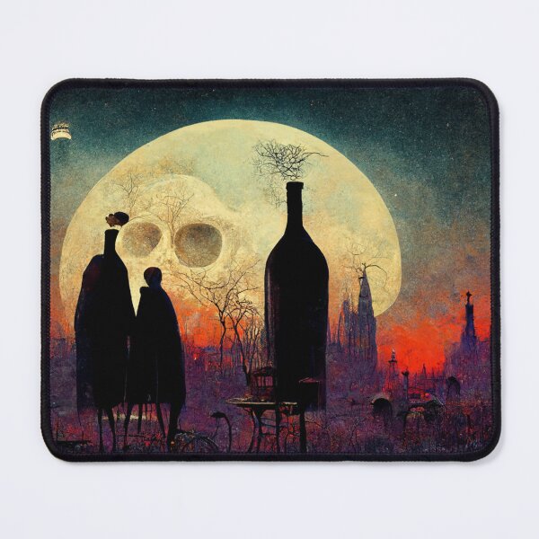 Item preview, Moonlight oil painting ,  Night and Obsessions & Wine  designed and sold by Soufiane-Store.