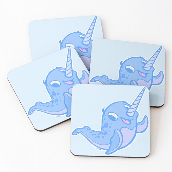 Item preview, Happy Little Ice Narwhal Waves Hi! designed and sold by RJKpoyp.