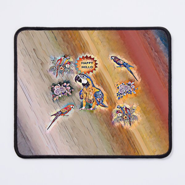 Item preview, KATHLEEN (PARROT HAPPY HELLO OIL PAINTING) designed and sold by lovingtouch.