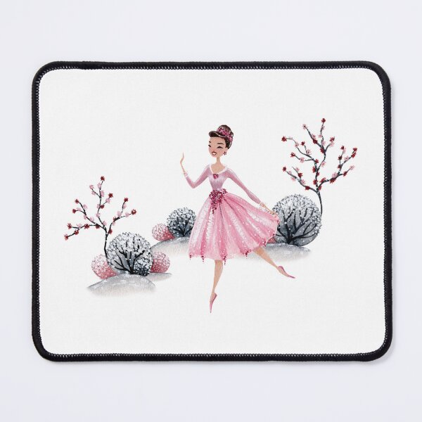 Item preview, Ballerina pattern for ballet girls pink winter room decor  designed and sold by portrait4you.