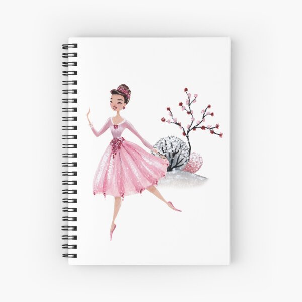Item preview, Ballerina pattern for ballet girls pink winter room decor  designed and sold by portrait4you.